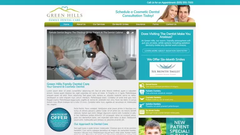 Smart Web Creative - Dental Office Mockup Website