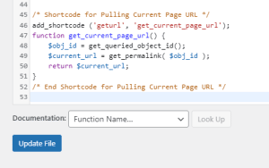 Smart Web Creative - Shortcode for Pulling Current Page URL