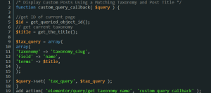 Smart Web Creative - Elementor: How To Display Custom Posts Using a Matching Taxonomy and Post Title
