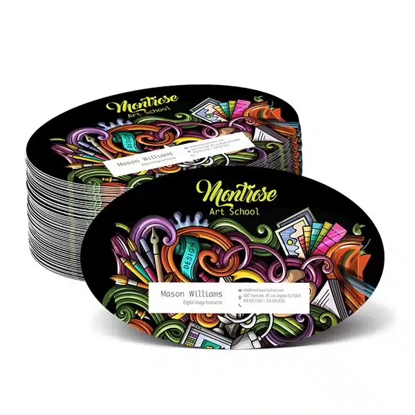 Oval Business Cards