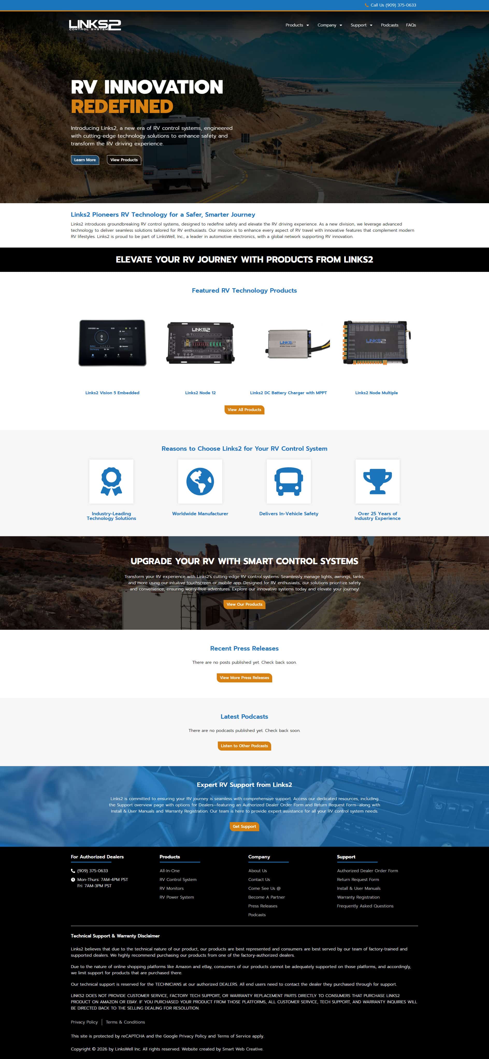 Smart Web Creative - Automotive Electronics Company Website 2
